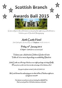 Scottish Branch Awards Ball - Friday 16th January 2015.